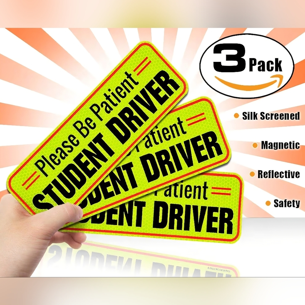 Student Driver Car Sign - Picture 2 of 4